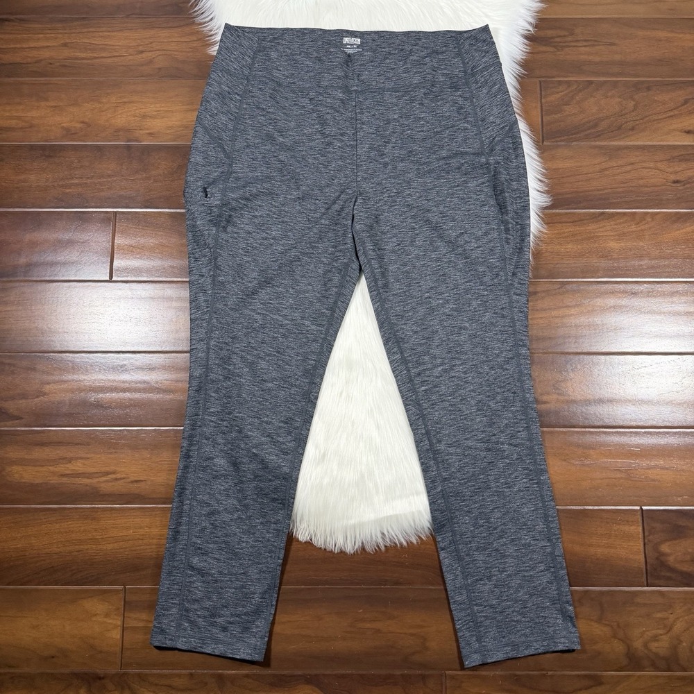 Duluth Trading Women's Size XXL Heather Black Gray NoGA Classic Slim Leg Pants